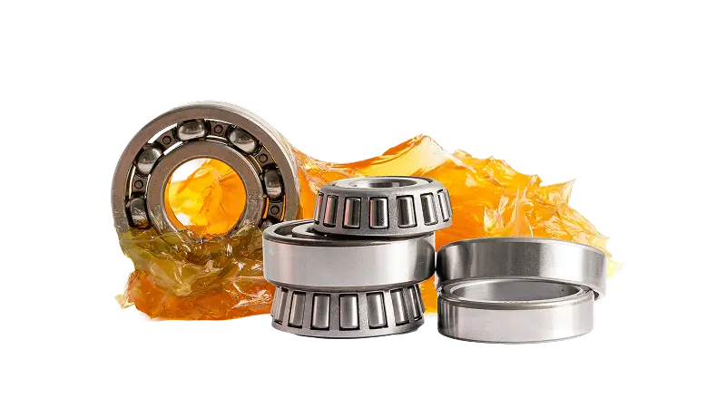 Industrial bearings with lubrication grease