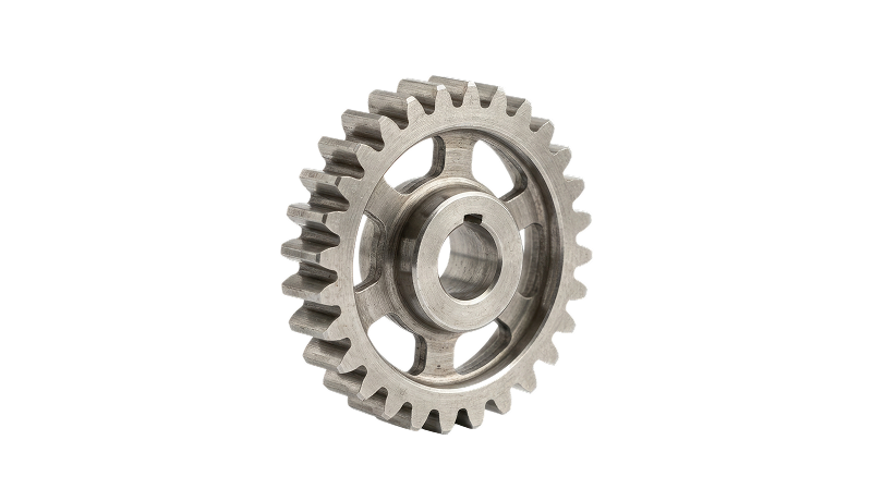 Steel sprocket gear for chain drives