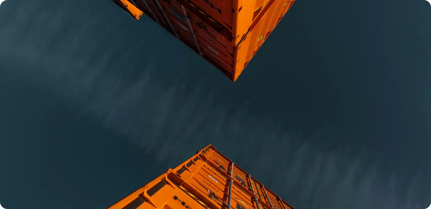 Industrial equipment and logistics warehouse with cargo crane